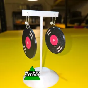 Musical Vinyl Record Earrings