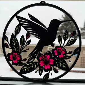 9" Hummingbird Reflection