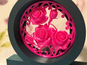 Rose Table Decor Round