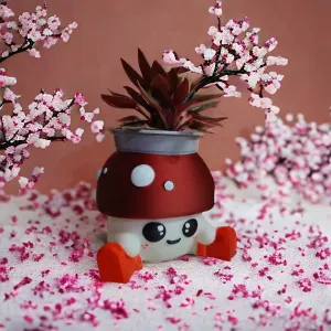 Mushroom Flower Planter Pot ( No Support )