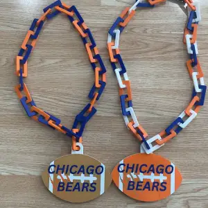 Chicago bears football necklace