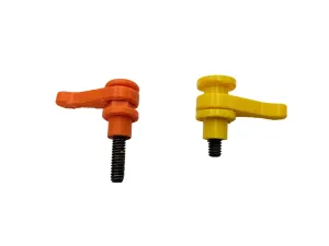 METRIC RATCHET THUMB SCREW LEVER HANDLES WITH STAND-OFF
