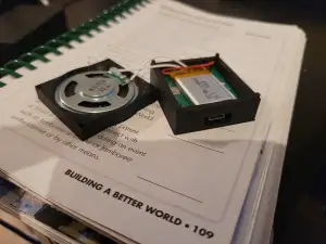 Small box to hold PCB and components for the sound recorder