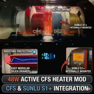 Creality CFS Active Dryer Mod (Sunlu S1 Plus Integration)