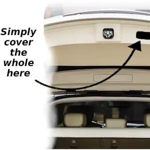 BMW X3 F25 tailgate panel cover