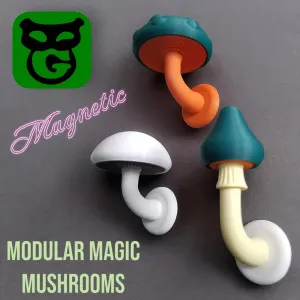 Modular Magic Mushrooms Magnetic