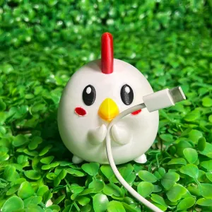 CUTE CHICKEN CABLE HOLDER - STL & 3mf Multicolor
