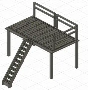 1/18 MEZZANINE DE GARAGE ÉTAGE 2 / GARAGE MEZZANINE FLOOR 2