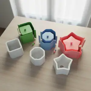 Paquete de moldes simples para macetas