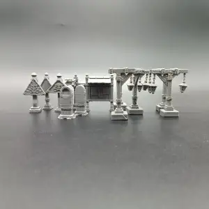 Tabletop Scenery Set - Lanterns Signs & Milestones