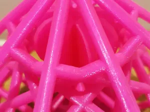 Lattice Cube 3D Printer Torture Test & Heart inside