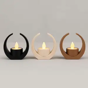 Halo tealight holder