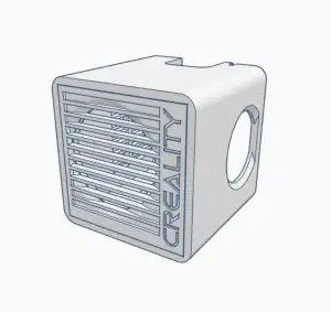 Creality Ender 3 V2 - Clean Shroud 2.0 (40x20mm Hot-End Fan,