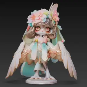 woman bird
