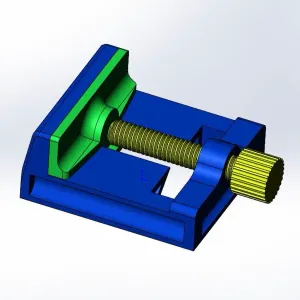 Mini vice with wide jaws