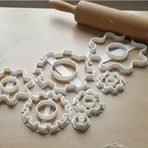 Cog shapes cookie cutter assortment