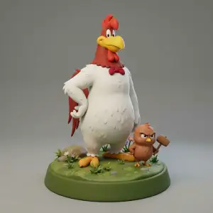 Foghorn Leghorn and Chickenhawk