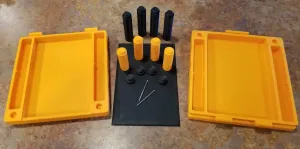 Folding Camp Table with Storage Compartments