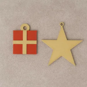 Christmas Ornaments Star & Gift Hanging Decor