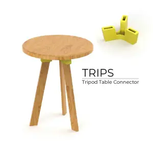 Tripod Table Connector – 3D Printed Joint