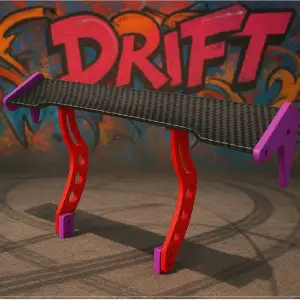 RC Drift Car 1:10 Rear Spoiler GT Wing V2