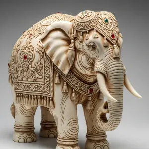 Elefante indiano decorado