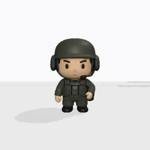 BFV crew member, wearing a cvc helmet.