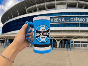 Porta Lata do Grêmio FBPA com Alça