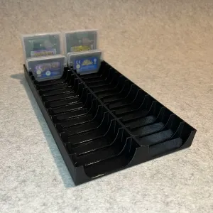 Gameboy games stand holder for 30 cartridge in case