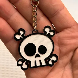 Keychain Crazy Skull