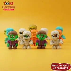 Flexi Mini Frankenstein And Mini Mummy