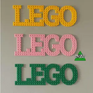 Lego Building Brick Blocks Sign decor