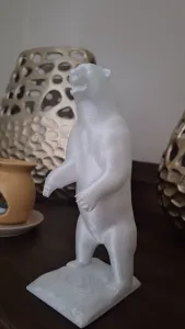 Polar bear standing up
