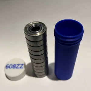 608ZZ Bearing storage tube with screw lid