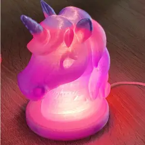 Unicorn Lamp or Nightlight (Hollow) With Light