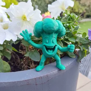 Happy Broccoli Figur – Funny Vegetable Character