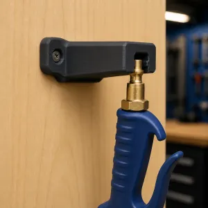 Extended Wall-Mounted Air Tool Holder for EURO 1/4 Pneumatic