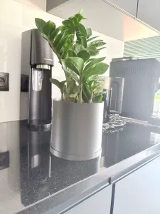 Flower Pot 14,8cm dim + saucer garden plant