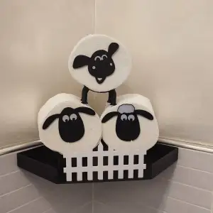 Base for toilet sheep