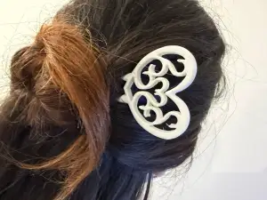 Filigree Heart Hair Stick