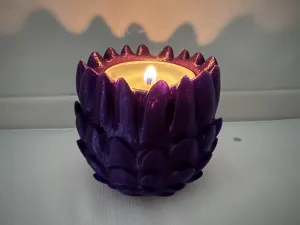 Dragon egg tea light candle holder