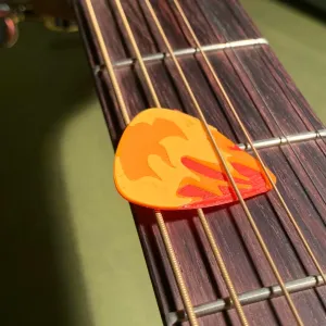 Fire Guitar Pick