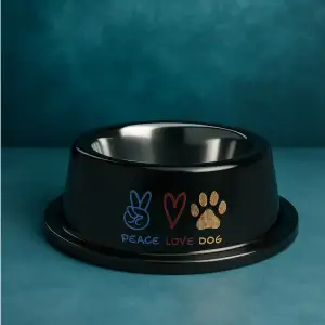 Dog Bowl- Peace Love Dog