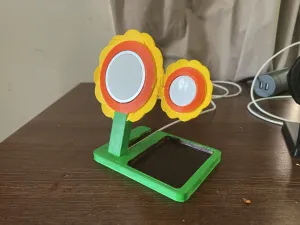 Sunflower MagSafe iPhone and Apple Watch phone stand