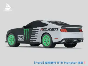 【Ford】福特野马 RTR Monster Energy赛车 肌肉车 漂移冠军车 组装/轮胎可动