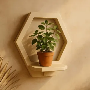 Shelf/wall flower stand Hexa -MOKA Design
