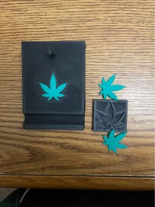 MJ Leaf, 38mm x 37mm x 2mm, silicon mold