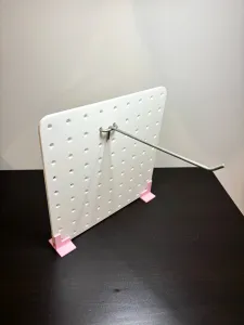 Tabletop Peg board with feet
