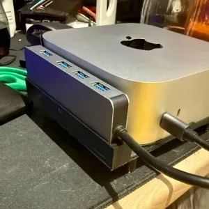 Apple Mac Mini M4 stand with usb hub holder