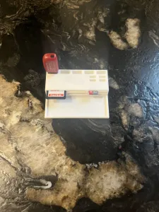 Desktop SD card and USB/USB-C stick holder